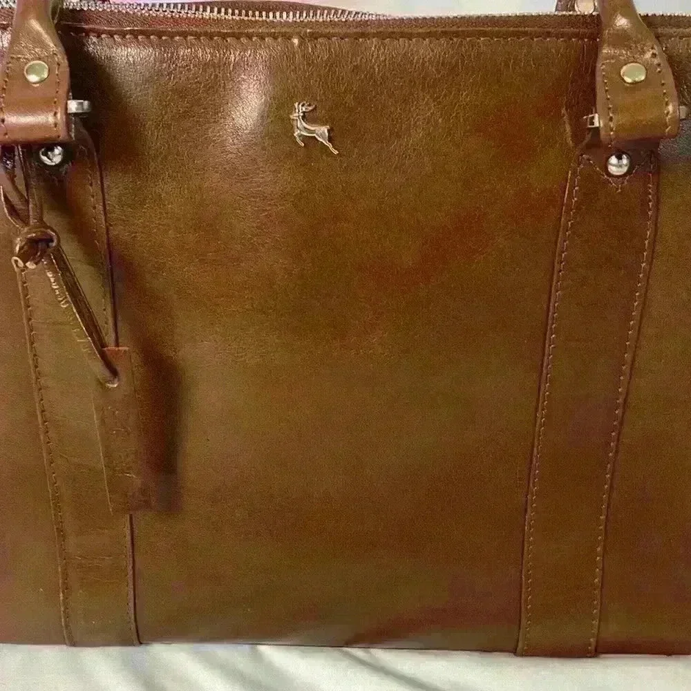 Ashwood Gina Genuine Leather Bag Tan - Picture 4 of 16